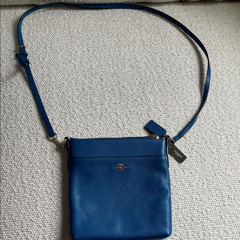 Coach Royal Blue Leather Crossbody